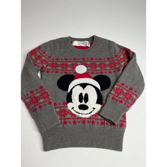 Disney Store Mickey Mouse Holiday Sweater Kids Sz 2T - Picture 1 of 14